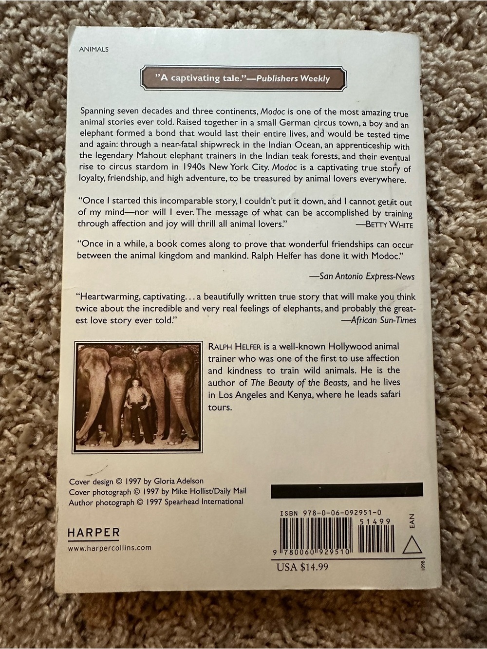 Modoc by Ralph Helfer — Soft Cover - Picture 2 of 6